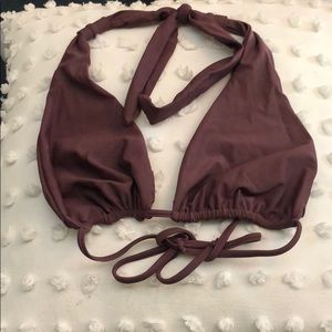 Monday Swimwear Tulum Top Plum bikini top Size L
